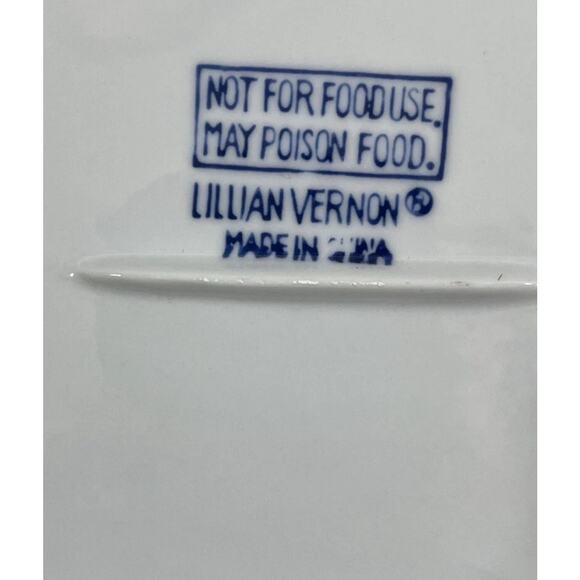 Lillian Vernon Blue White Rooster wall hanging Platter. Beautiful cutouts - Picture 5 of 8